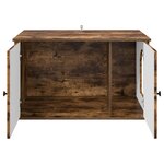 vidaXL Maison pour chat Chêne fumé 85 x 55 x 50 cm Bois d'ingénierie