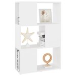 vidaXL Bibliothèque/Séparateur de pièce Blanc 60x24x94 cm