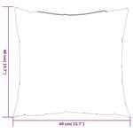 vidaXL Coussins de canapé 4 Pièces anthracite 40x40 cm tissu