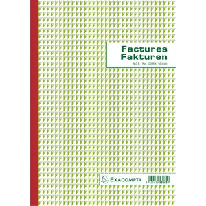 Manifold Factures 29 7x21cm 50 Feuillets Triple Autocopiant Billingue - Blanc - X 5 - Exacompta