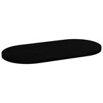 vidaXL Dessus de table marron foncé 120x60x4cm bois chêne massif ovale