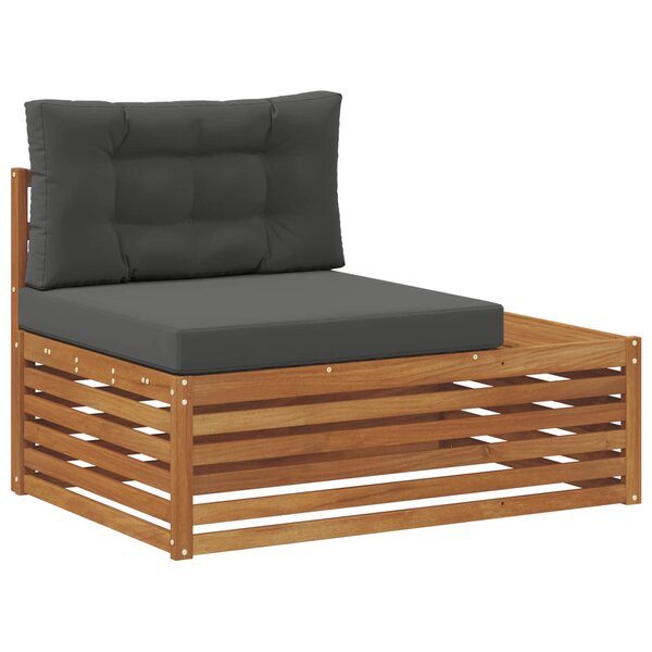 vidaXL Canapé d'extérieur extrémité Naturel 115 x 83 x 73 cm