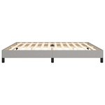 vidaXL Cadre de lit sans matelas gris clair 200x200 cm tissu