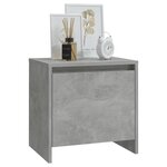 vidaXL Table de chevet gris béton 45x34x44 5 cm bois d'ingénierie