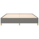 vidaXL Cadre de lit Gris foncé 180 x 200 cm Tissu