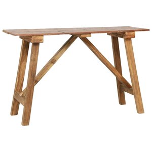 vidaXL Table console 130x40x80 cm bois de récupération mélangé
