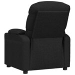 vidaXL Fauteuil inclinable électrique Noir Tissu