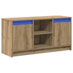 vidaXL Unites TV Marron 100 x 34 x 50 cm Bois d'ingénierie