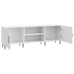 vidaXL Meuble TV Blanc brillant 150 x 31 x 50 cm Bois d'ingénierie