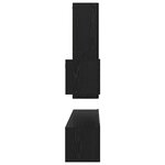 vidaXL Ensemble meuble TV 4 Pièces Chêne noir Bois d'ingénierie