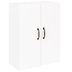 vidaXL Buffet haut Blanc 69 5x34x180 cm Bois d'ingénierie