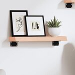 vidaXL Étagère murale 40x10x4 cm bois de chêne massif non traité