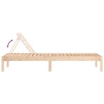 vidaXL Chaises longues lot de 2 199 5x60x74 cm bois massif de pin