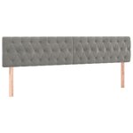 vidaXL Cadre de lit sans matelas gris clair 120x190 cm velours