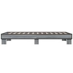 vidaXL Cadre de lit sans matelas sonoma gris 90x200 cm