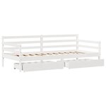 vidaXL Lit de jour avec tiroirs sans matelas 80x200 cm bois massif