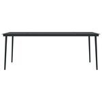 vidaXL Ensemble à manger de jardin avec coussins 9 Pièces noir