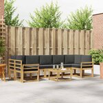 vidaXL Ensemble de canapés d'extérieur 6 Pièces