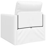 vidaXL Canapé Lit 2-en-1 Blanc 74x77x81 cm en Faux Cuir