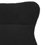 vidaXL Chaise relaxante en velours noir