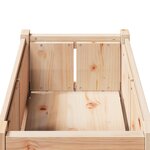 vidaXL Cache-pot de jardin Nature 50 x 50 x 70 cm Bois de pin massif