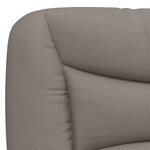 vidaXL Coussin de tête de lit taupe 160 cm tissu