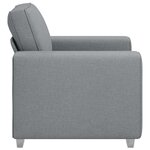 vidaXL Canapé Gris clair 100 x 77 x 82 cm tissu