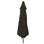 Parasol de jardin vidaXL ø395x245 cm Noir