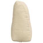 vidaXL Coussin de Dos Crème 80 x 24 x 50 cm tissu