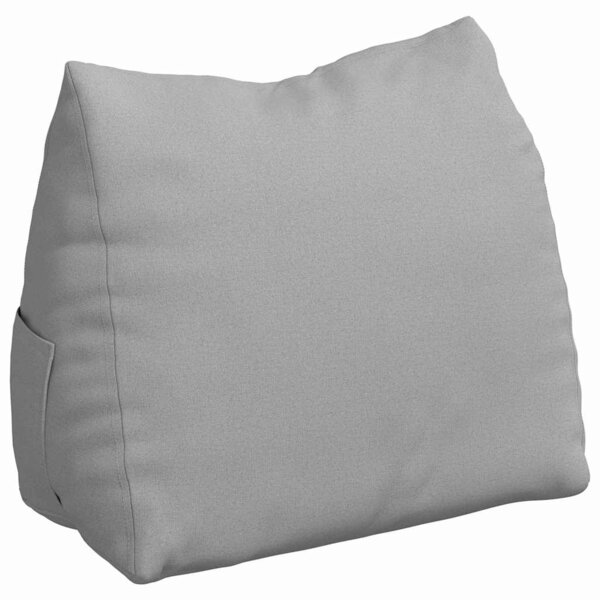 vidaXL Coussin de Dos Gris nuage 60 x 20 x 50 cm tissu
