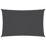 vidaXL Voile de parasol tissu oxford rectangulaire 4x7 m anthracite
