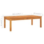 Salon de jardin meuble d'extérieur ensemble de mobilier 5 pièces avec coussin bois d'acacia solide 02_0016291