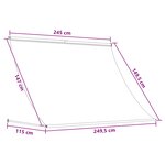 vidaXL Auvent Marron 250 x 150 cm