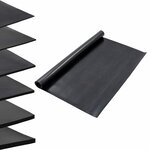 vidaXL Tapis de sol Noir 1 2 x 2 m Caoutchouc