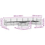 vidaXL Ensemble de canapés d'extérieur 7 pc Naturel