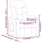 vidaXL Fauteuil Noir Tissu