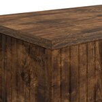 vidaXL Table console Chêne Fumé 101 x 29 x 74 cm Bois d’ingénierie