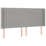 vidaXL Sommier à lattes de lit matelas LED Gris clair 200x200 cm Tissu