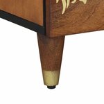 vidaXL Cabinet de chevet avec tiroir 2 Pièces marron miel 40 x 33 x 46 cm