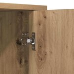 vidaXL Buffet Chêne artisanal 70 x 30 x 80 cm Bois d'ingénierie