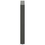 vidaXL Pieds de table à manger en U 2 pièces Anthracite 60 x (72-73) cm Acier