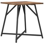 vidaXL Ensemble de tables d'appoint 2 Pièces Chêne fumé et noir
