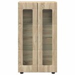 vidaXL Buffet FLORIN Chêne Sonoma 55 5 x 29 x 103 cm Bois d'ingénierie