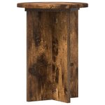 vidaXL Support de Plante 2 Pièces Chêne fumé Ø29 5 x 40 cm