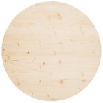vidaXL Dessus de table Ø90x2 5 cm Bois de pin massif