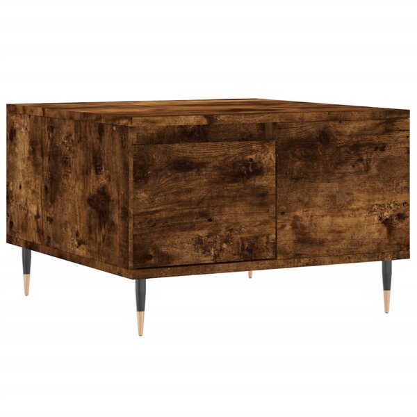 vidaXL Table basse chêne fumé 55x55x36 5 cm bois d'ingénierie