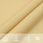 vidaXL Voile d'ombrage sable 4x5x5 m 100 polyester oxford