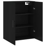 vidaXL Armoire murale noir 69 5x34x90 cm