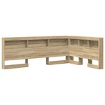 vidaXL Tête de lit de rangement Chêne sonoma 120 cm Bois d'ingénierie