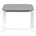 vidaXL Repose-pied Gris clair 51x41x40 cm Tissu